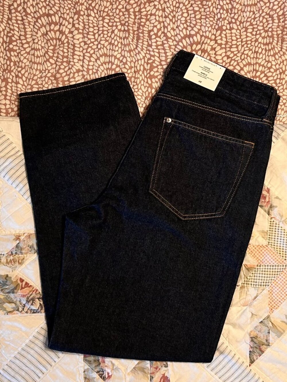 H&M Loose Dark Blue Jeans Men's 32/32 NWT